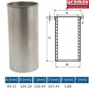 Гильза цилиндра Perkins 1004 / 1006 (полуготовая) — 3135X041, 02/200949