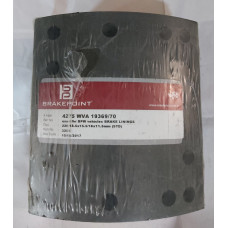 Комплект тормозных накладок WVA 19369 / 19370 STD для осей ROR, Meritor, EREN BALATA 12 отв (8мм) Турция