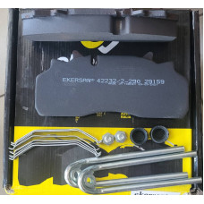 Дисковые тормозные колодки Ekersan аналог WVA 29159, SAF 12182192, BPW 3057008000. Турция