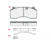 Дисковые тормозные колодки 29195 SAF B9-22S HALDEX MODUL T 22.5 SBS 2220 210*93*30MM