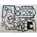 U5LB0153, U5LB0036, 02/202454, 02/202567, Набор прокладок нижний PERKINS 1006, JCB