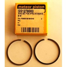 Поршневые кольца SS1278000 40,00 мм для Yamaha, Aprilia, Malaguti — Meteor Piston (Италия)